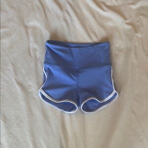 Blue girls Shorts with White Trim